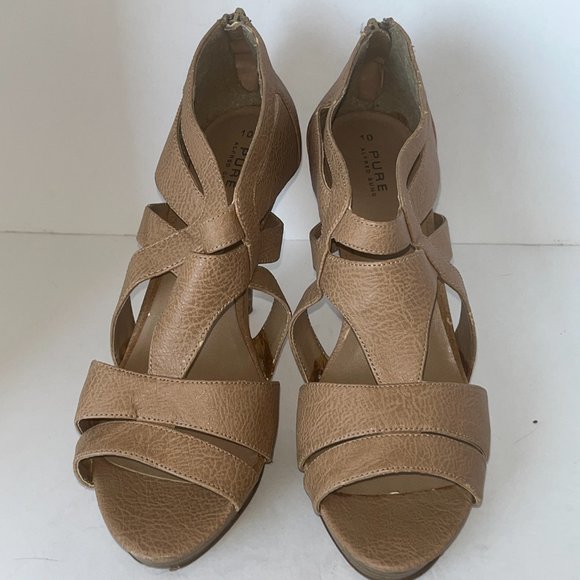 PURE ALFRED SUNG | Women's Stiletto Heels Tan Size 10 - Picture 2 of 8